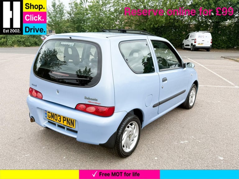 2003 Fiat Seicento 1.1 Sporting 3dr HATCHBACK Petrol Manual