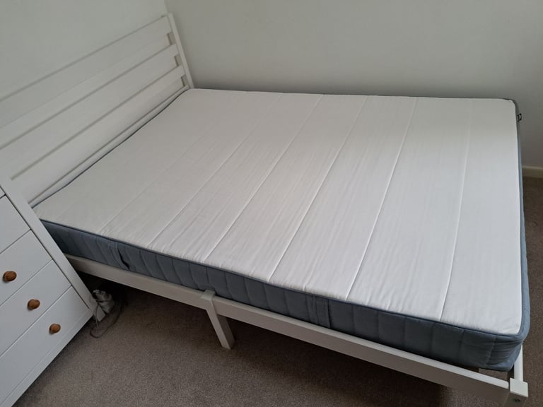 Scandinavian style modern wooden bedframe in brand new condition