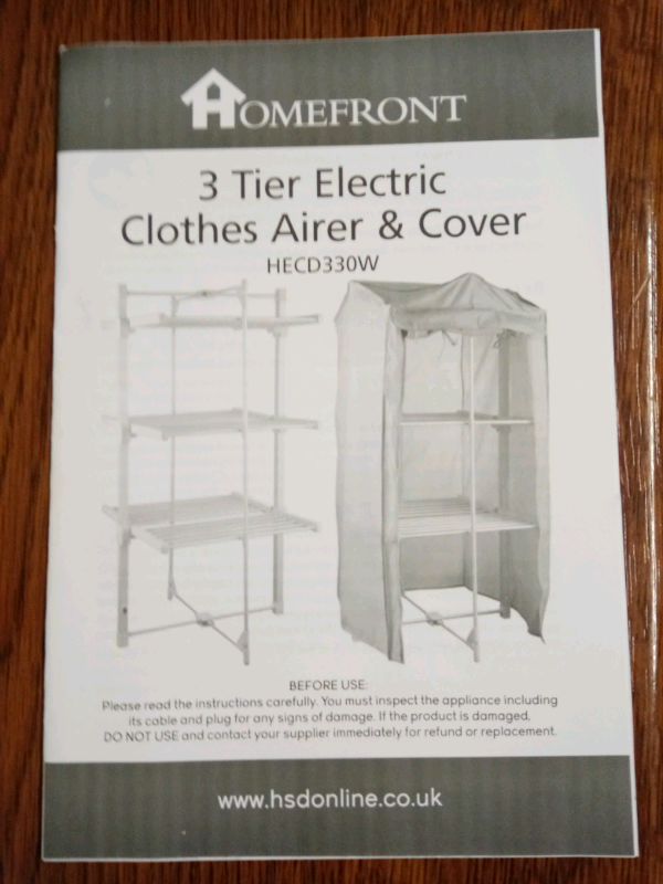 Home front 3 Tier Electric Clothes Airer & 2 covers in Newport Gumtree
