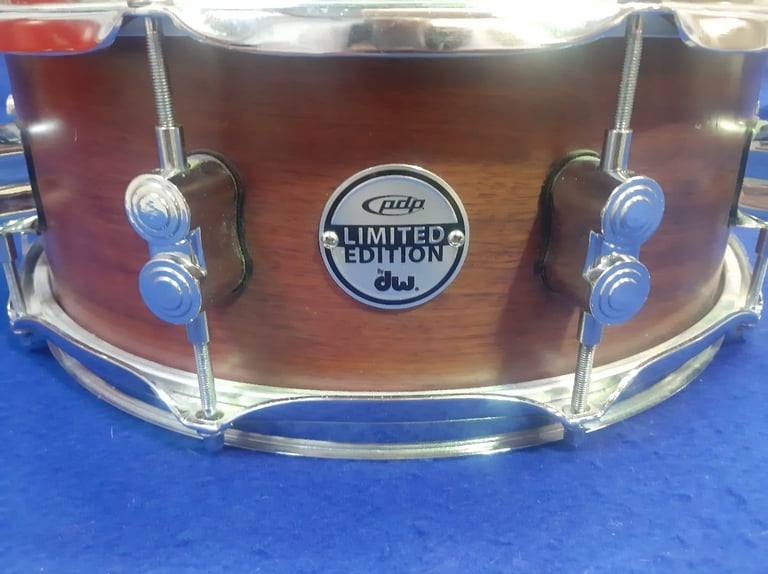 PDP Limited Edition 18 Ply Bubinga and Maple Shell 14in x 5.1/2in Refurbished Snare Drum ~ £175 ono
