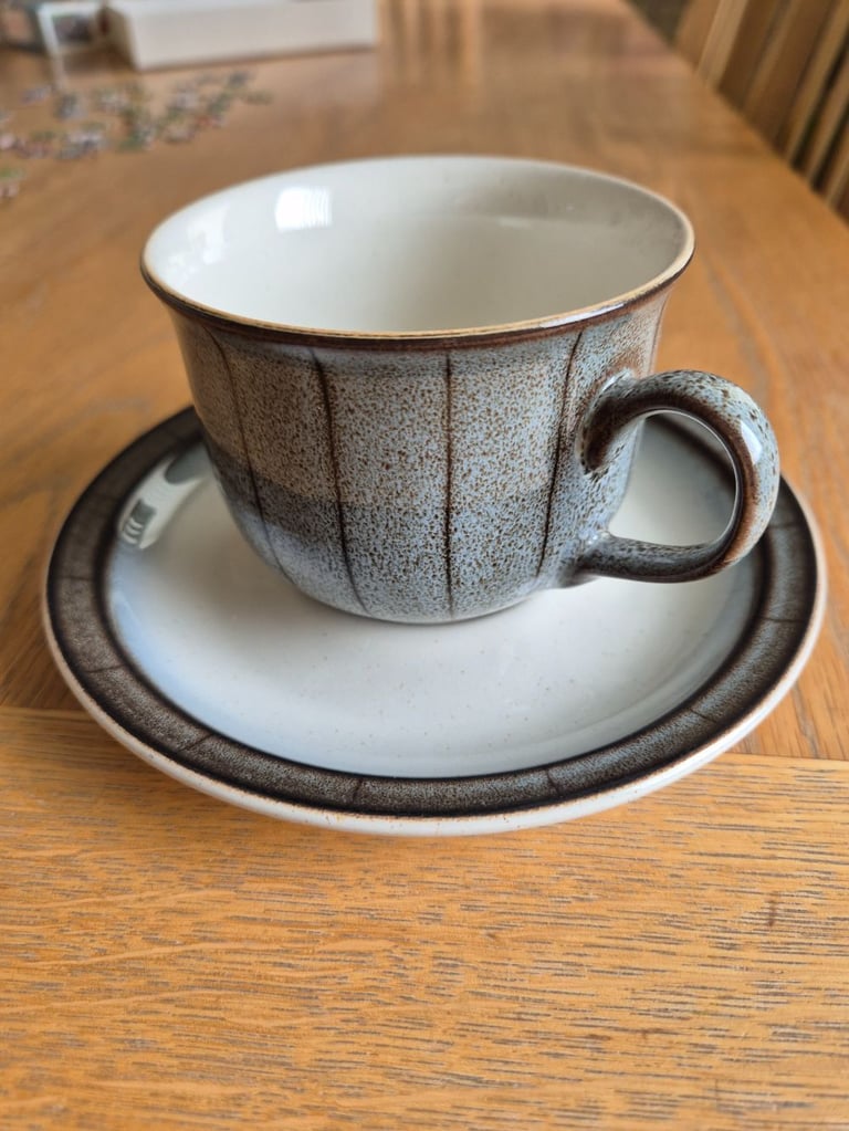 Vintage rare Denby Saturn Tea Cups & Saucers - in excellent condition - price per cup and sauce