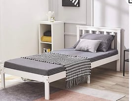 Single bed frame and mattress 