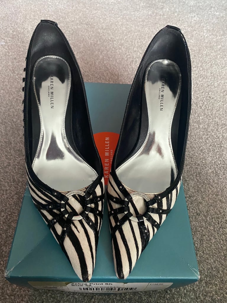 Karen millen zebra on sale shoes