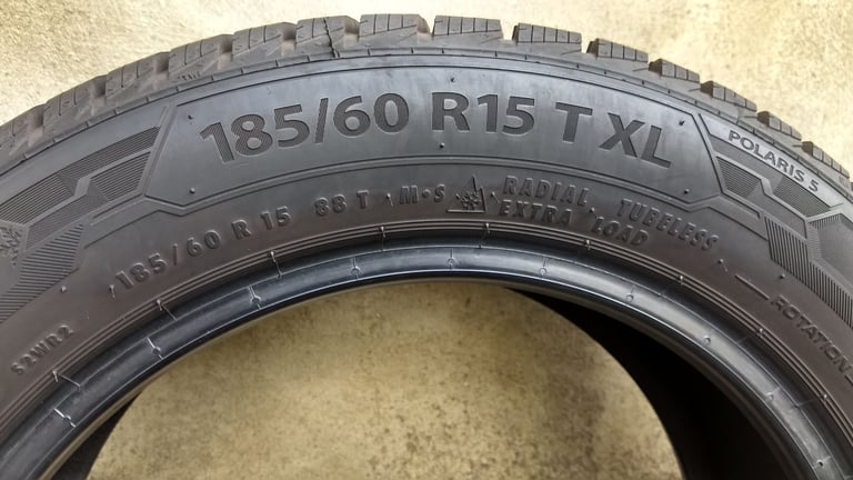 Tyre 185/60R15 T XL Barum EXCELLENT TREAD!