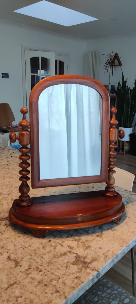 Old Wooden dressing table mirro
