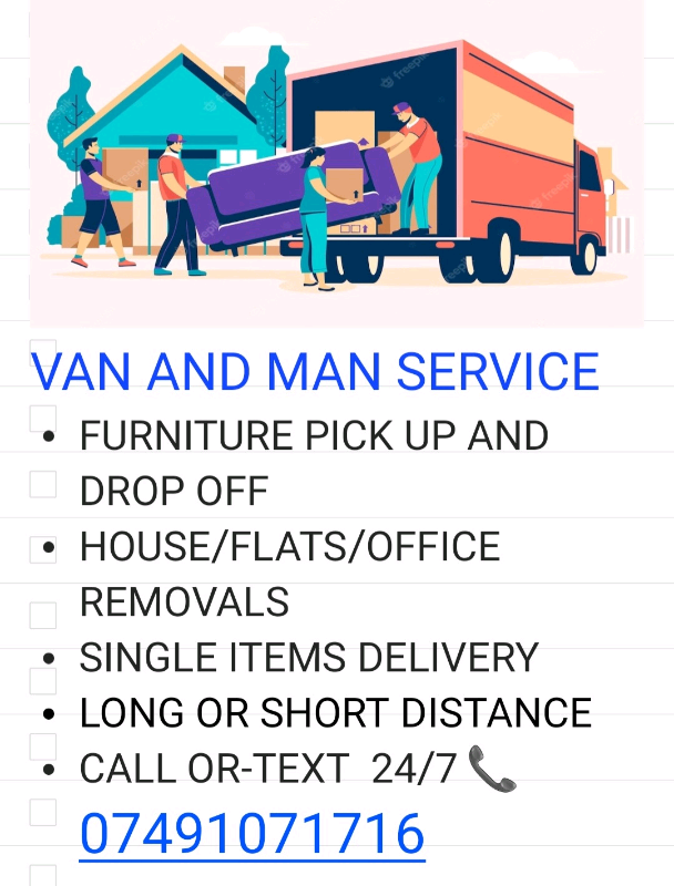 Van and man 