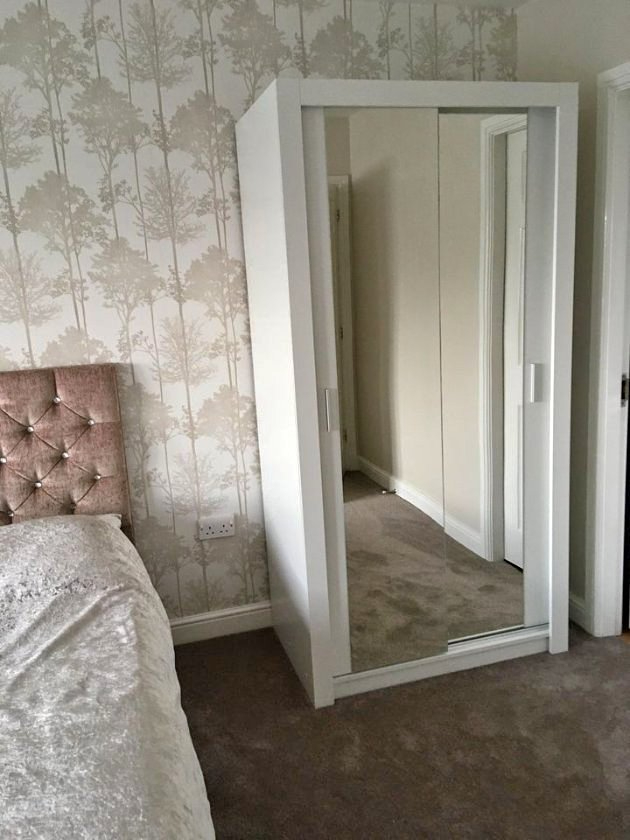 2&3 door wardrobe, sliding mirror doors wardrobes with drawers, shelfs, rails free delivery, COD