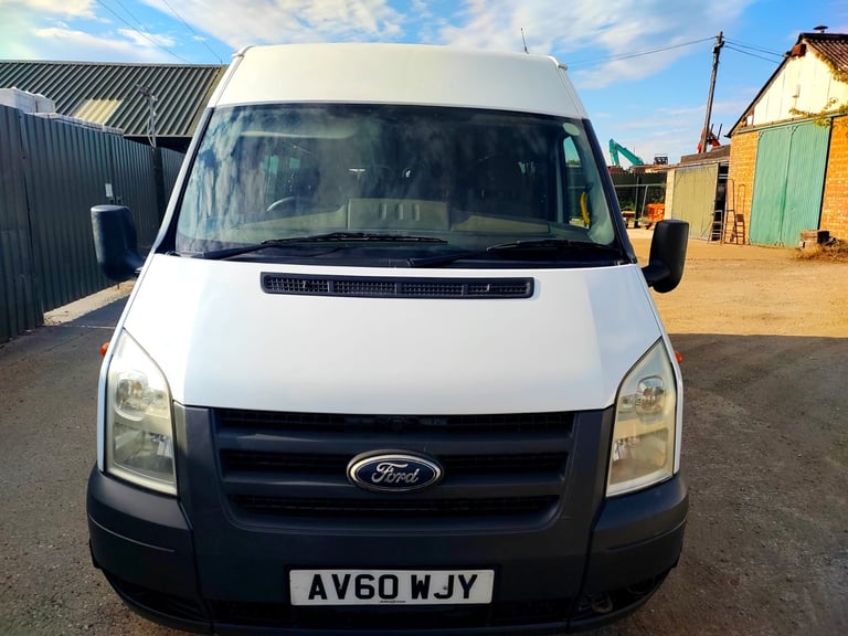 FORD TRANSIT 17 SEAT MINIBUS 2011 60 REG XLWB EX COUNCIL WITH FSH IDEAL CAMPERVAN NO VAT