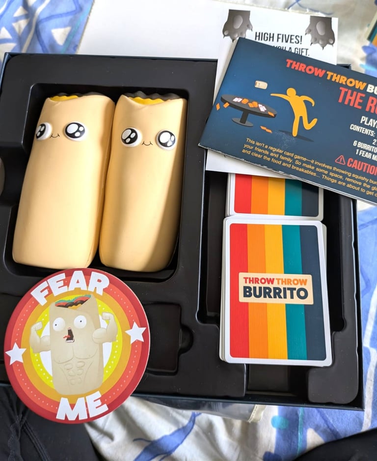 Throw Throw Burrito board game. Party game by Exploding Kittens £12 ONO