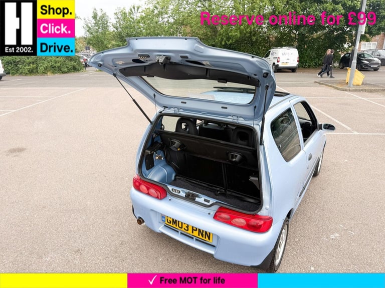 2003 Fiat Seicento 1.1 Sporting 3dr HATCHBACK Petrol Manual
