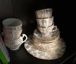 Tea Set (Royal Vale) Gold China