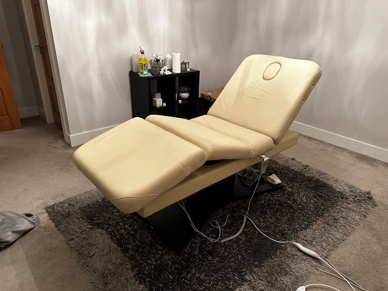 image for 🪷 Electric Massage Bed – Adjustable Height & Tilt | Beige | Good Condition | Newtownards