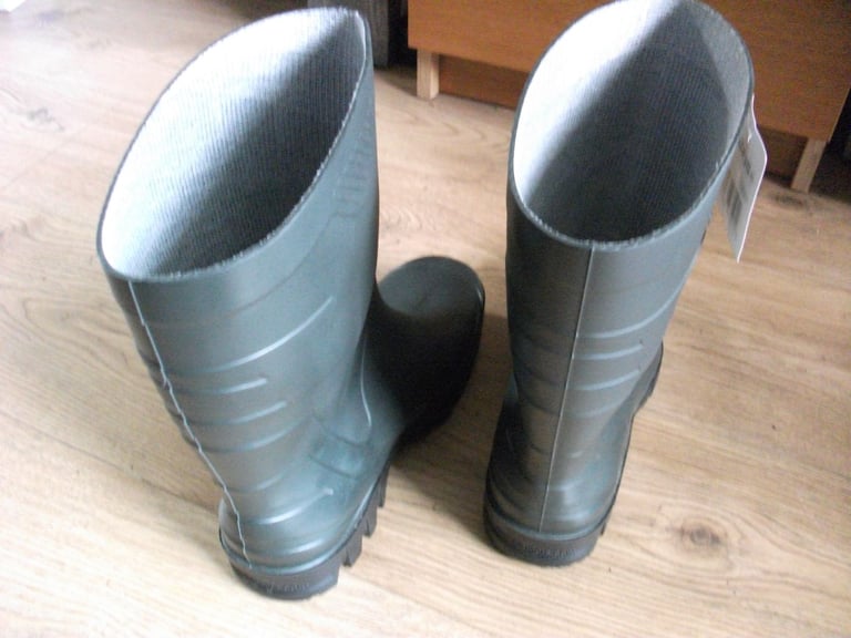 DUNLOP Dee Calf K580011 Green PVC Half Wellington size uk 7