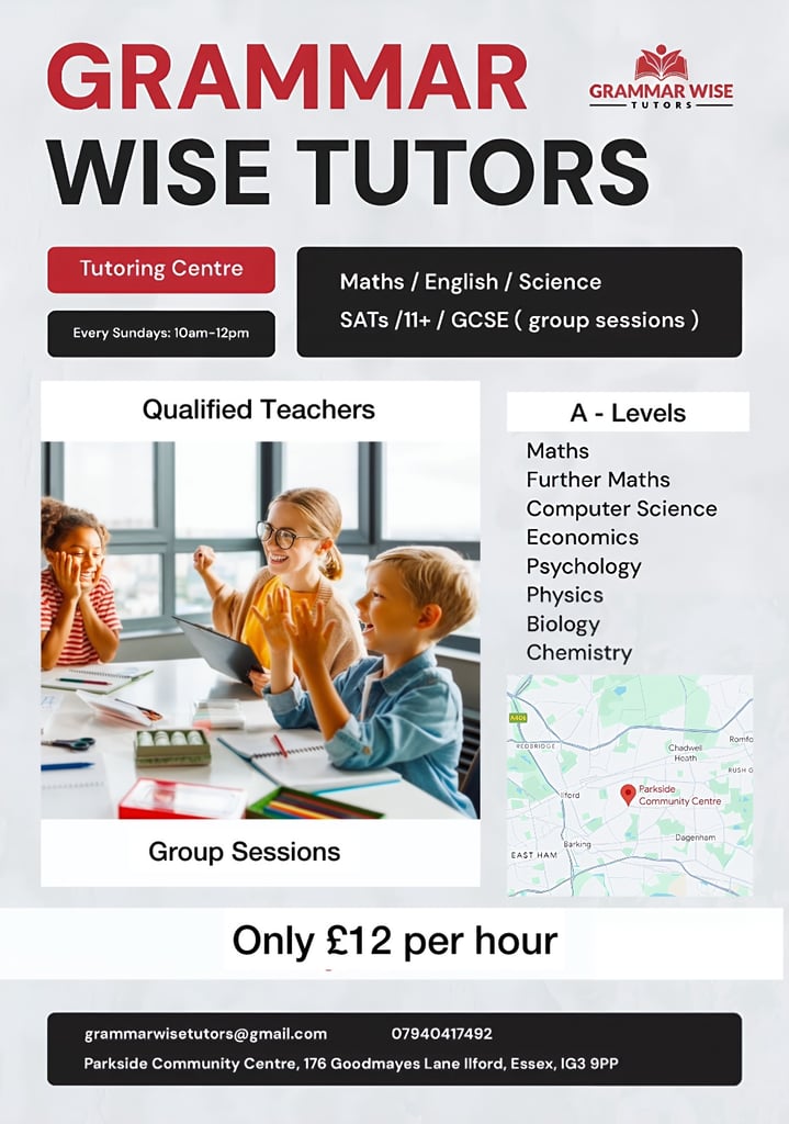 Tutoring Maths English Science 