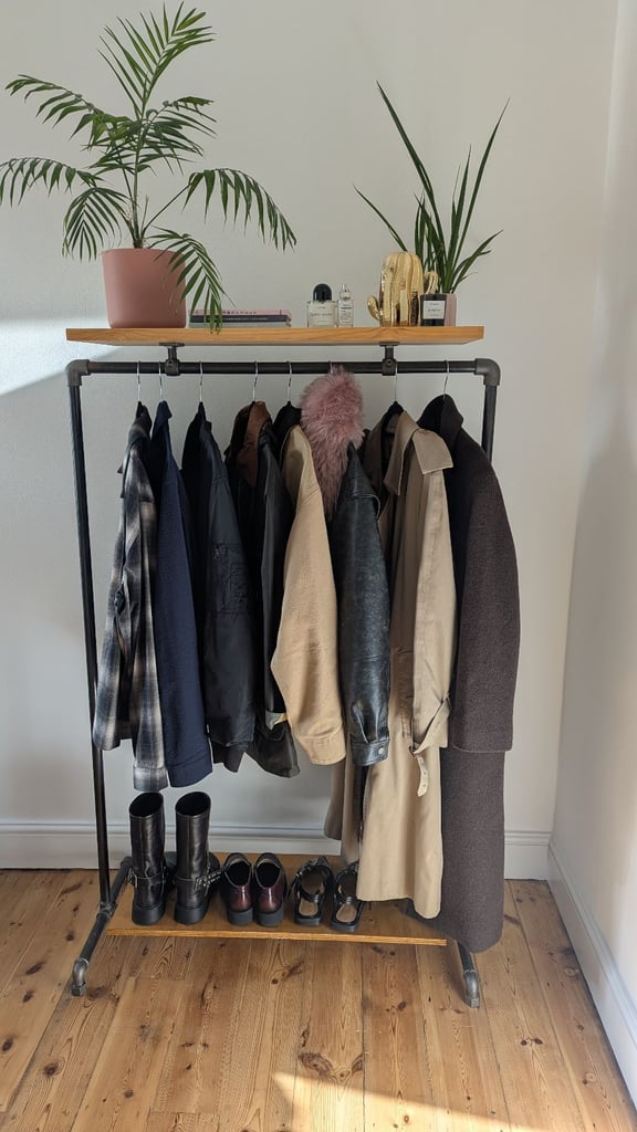image for Industrial wooden clothes rail. By Ziito