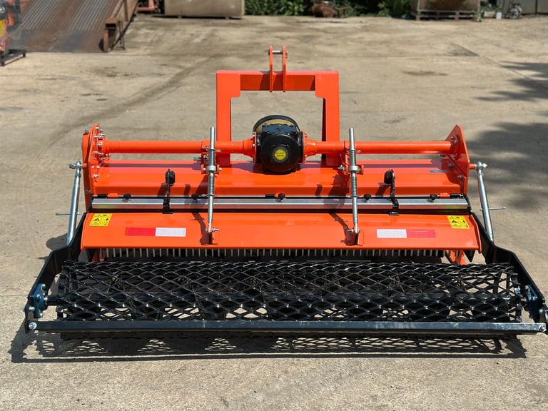 NEW Heavy Duty 200 cm Stone Burier Rotavator Tiller Packer Roller for tractor