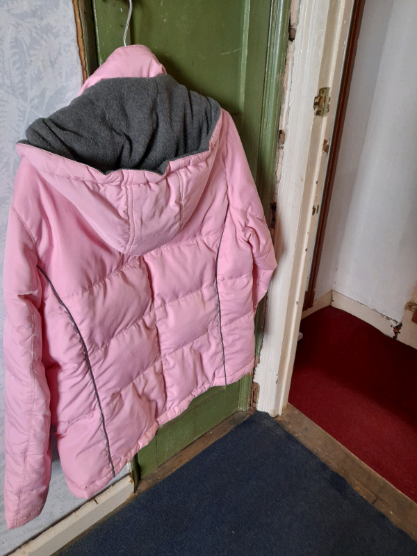 Ladies pink padded coat size m