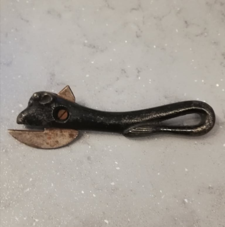 image for Vintage WWI bull's head tin/can opener