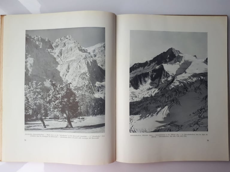 Tyrol. Franz Gschnitzer, Very rare book about Alps in Austria from 1950 Österreich 