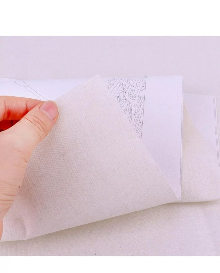 Painting By Numbers Craft DIY Paint On Canvas Brushes & Acrylic Pigment 16”x20”