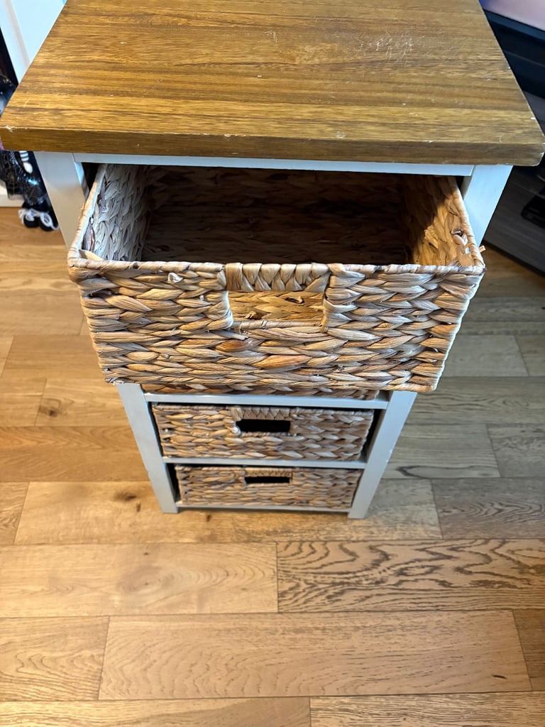 image for Phone table unit with 4 baskets