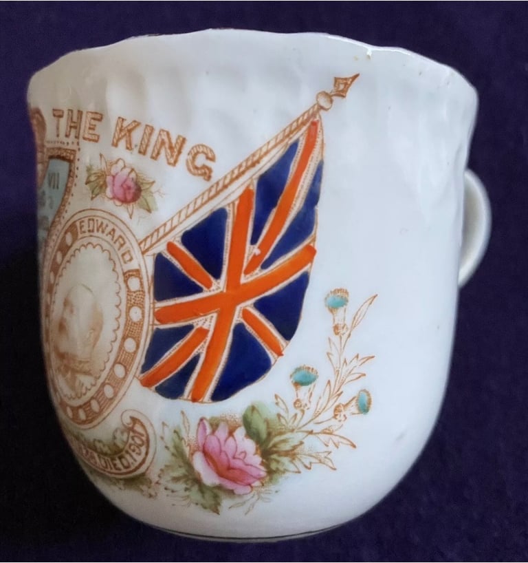 Commemorative Cup & Saucer Queen Victoria Edward VII Long Live The King  