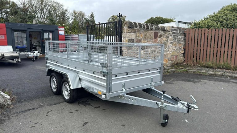 BRAND NEW 10FT x 5FT TWIN AXLE NIEWIADOW TRAILER WITH 40CM MESH 750KG