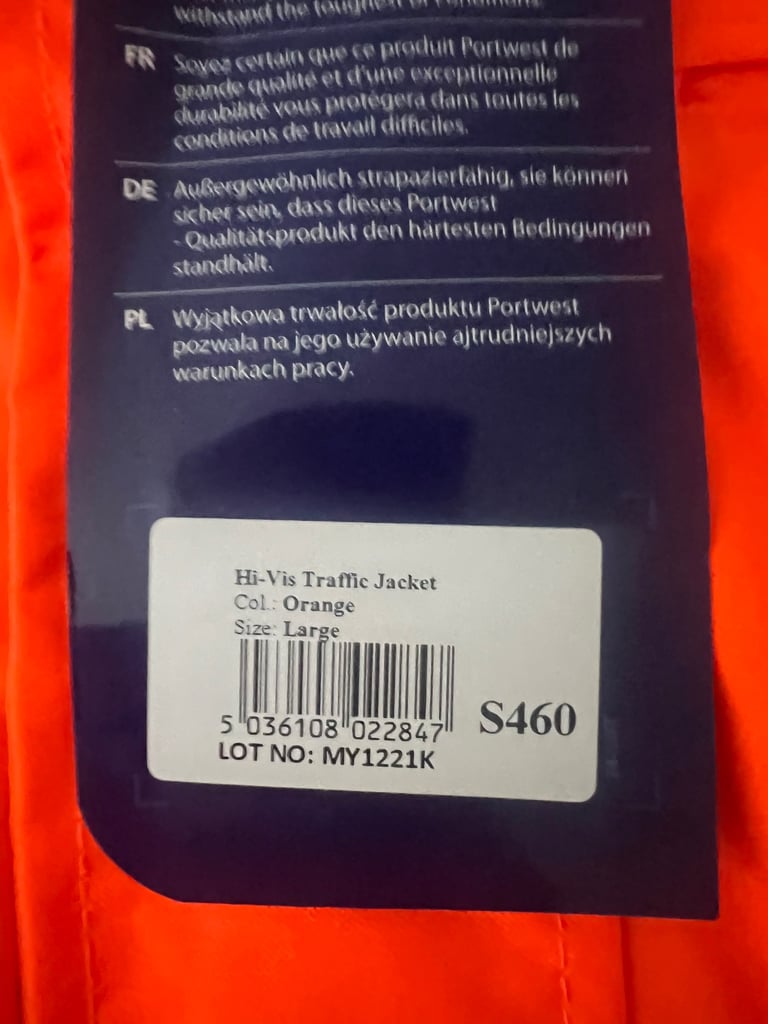 Brand new mens coat size large 