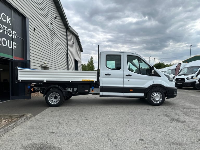 75 Reg, Ford Transit L3 Double Cab Steel Tipper, Tow Bar