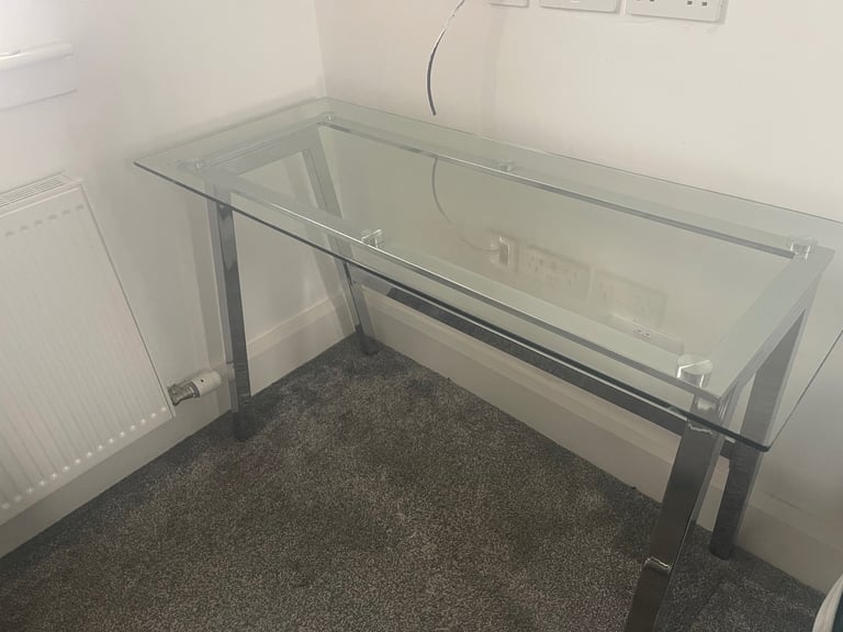 Glass desk 