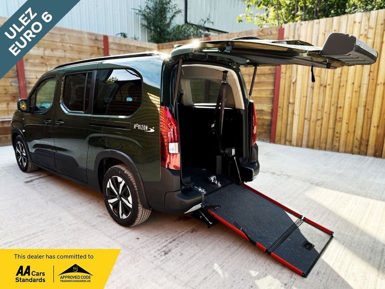 2024 Peugeot Rifter L2 LWB 5 Seat Auto Wheelchair Accessible Disabled Access Vehicle WAV MPV Dies...