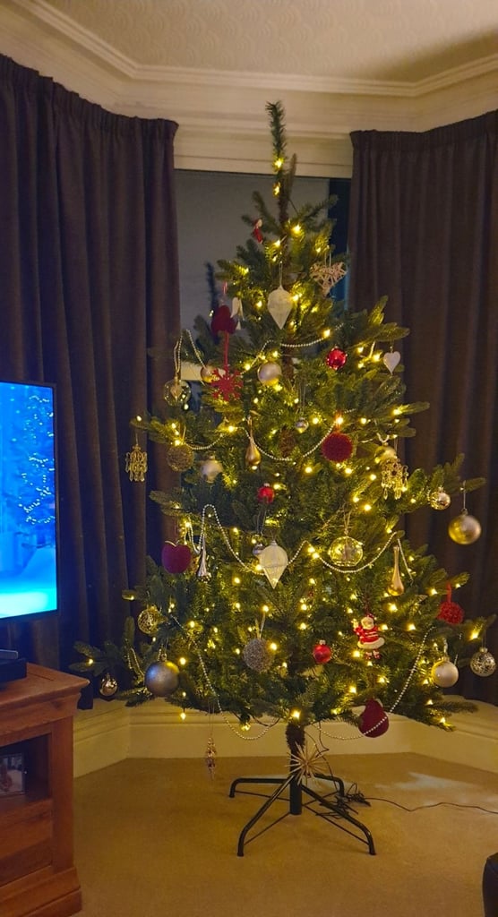 M&S 8 foot prelit Christmas Tree 