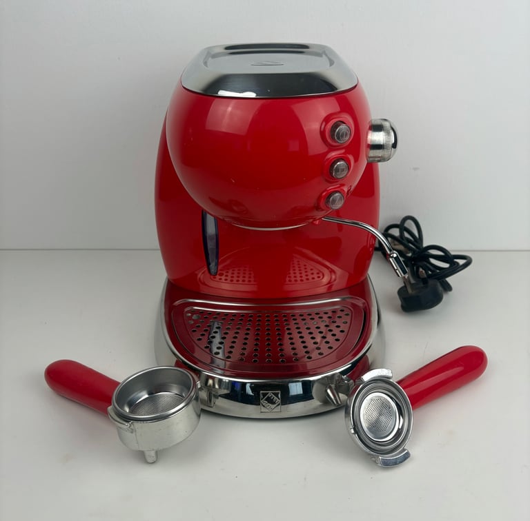 Vice Versa Koala Red Espresso Machine – 15 Bar Pod Coffee Cappuccino Maker