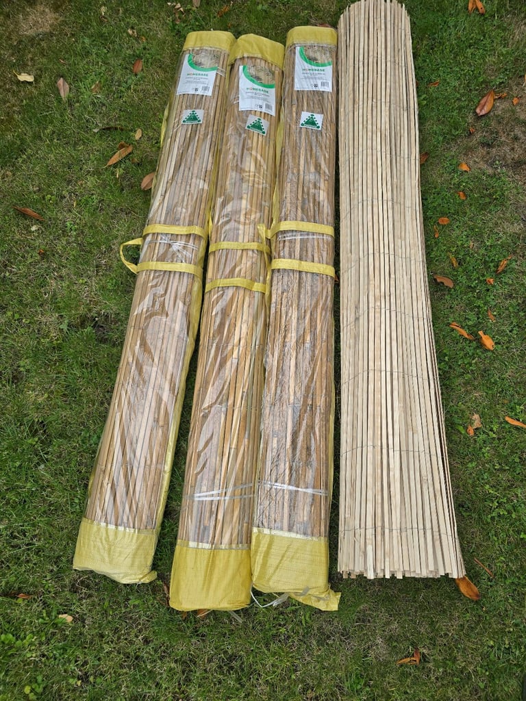 image for THREE packs of 2x4m Bamboo Screening 
