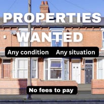 Properties wanted - no fee to sell 
