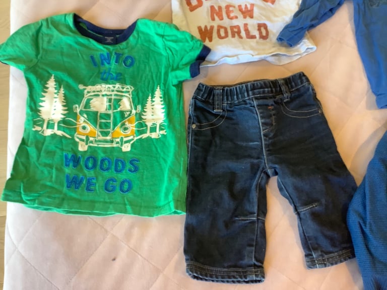 74 Items Baby Boy Clothes Bundle Age 0-3,3-6,6-9,9-12, 12-18 Months and 2 years