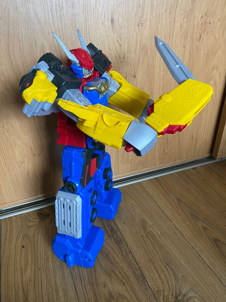 LARGE 20" POWER RANGERS BEAST MORPHERS BEAST-X MEGAZORD ACTION FIGURE WITH SWORD HASBRO 2019