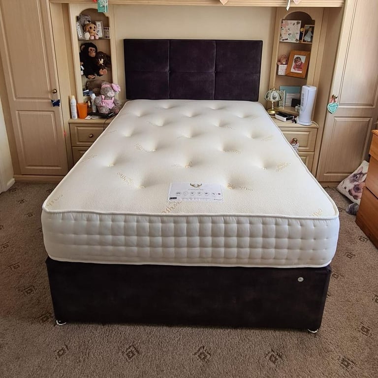 image for Free Delivery - Divan Double Bed Available (Optional)