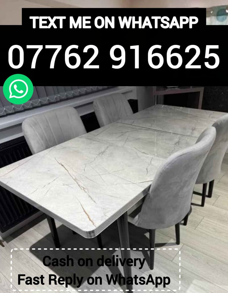 image for Dining Table with six chairs.