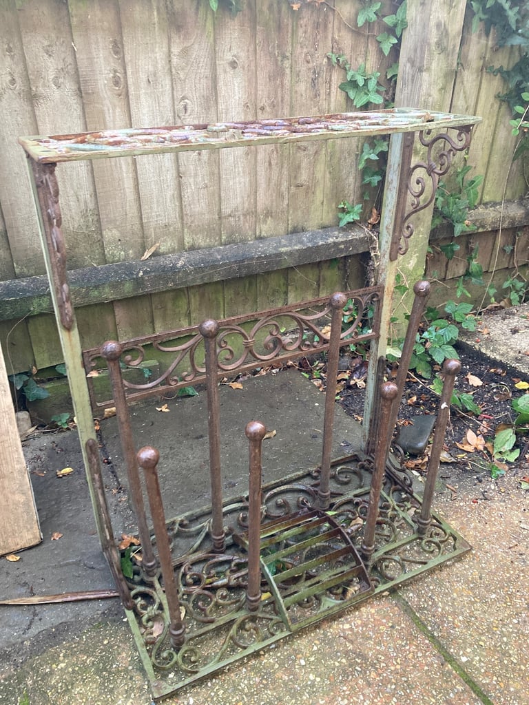 Wrought iron boot rack