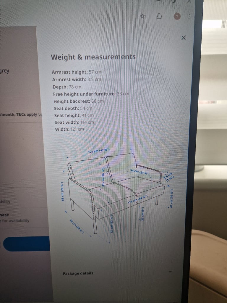 IKEA Glostad sofa RRP£115