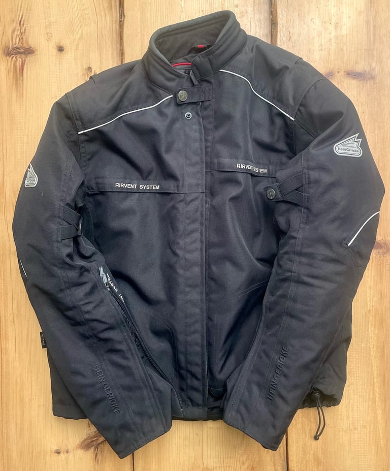 image for Hein Gericke Textile Motorcycle Jacket, Black, Size Large