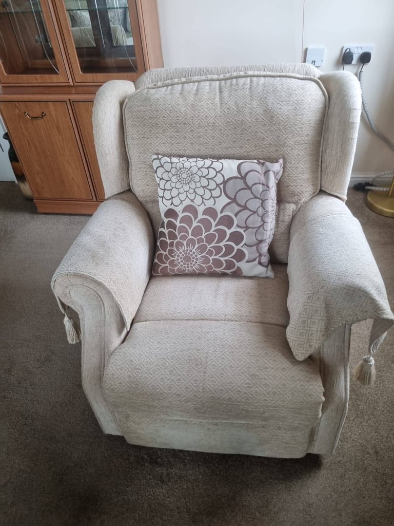 2 seater sofa bed and single chair