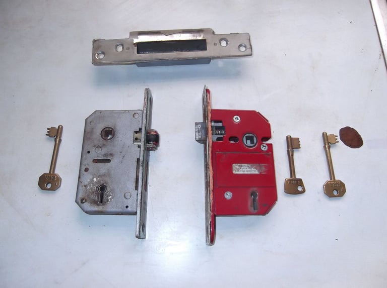 2 X 5 lever mortice locks.