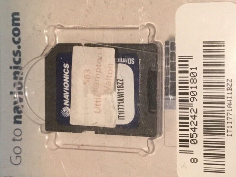 navionics SD card no 563 Littlehampton to Walton area