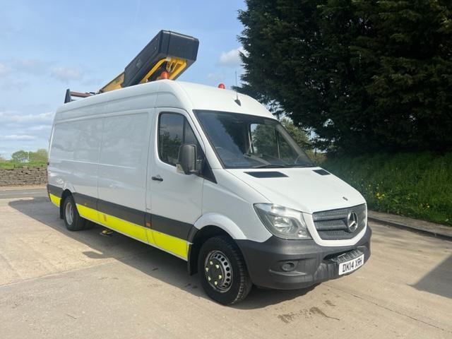 2014 Mercedes Sprinter 513CDi LWB CAZ/ULEZ Versalift Eurotel 38LF 14 Meter hoist