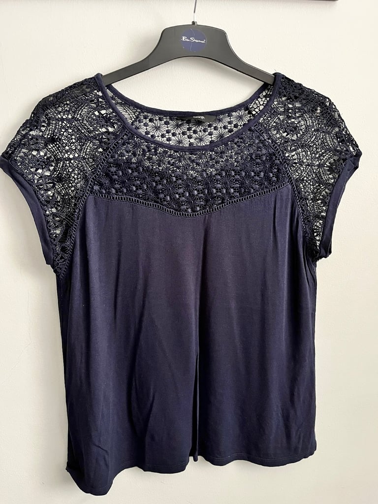 Navy L/S Top