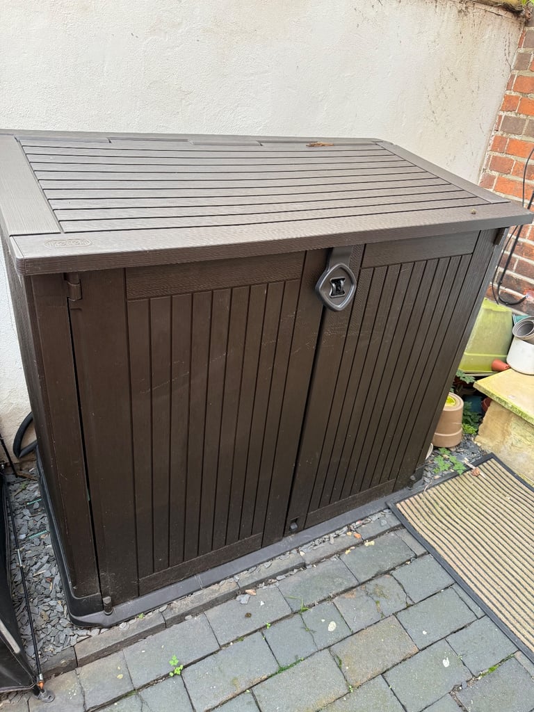 Keter Store It Out Midi 880L Garden Storage Box -Brown