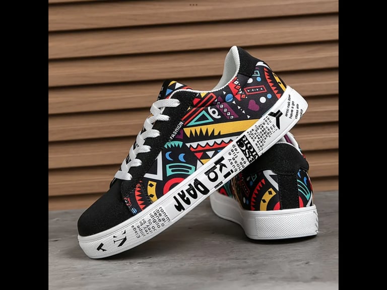 Vans style skateboard trainers shoes size UK 9.5