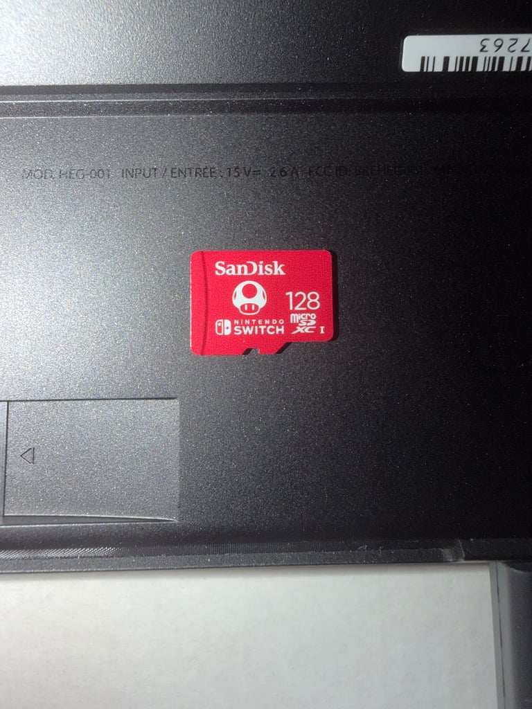 Nintendo Switch OLED - White + Additional Joy Cons + Micro SD Card
